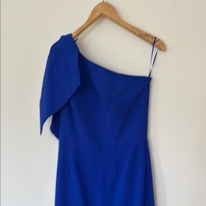 Chic Royal Blue One-Shoulder Dress